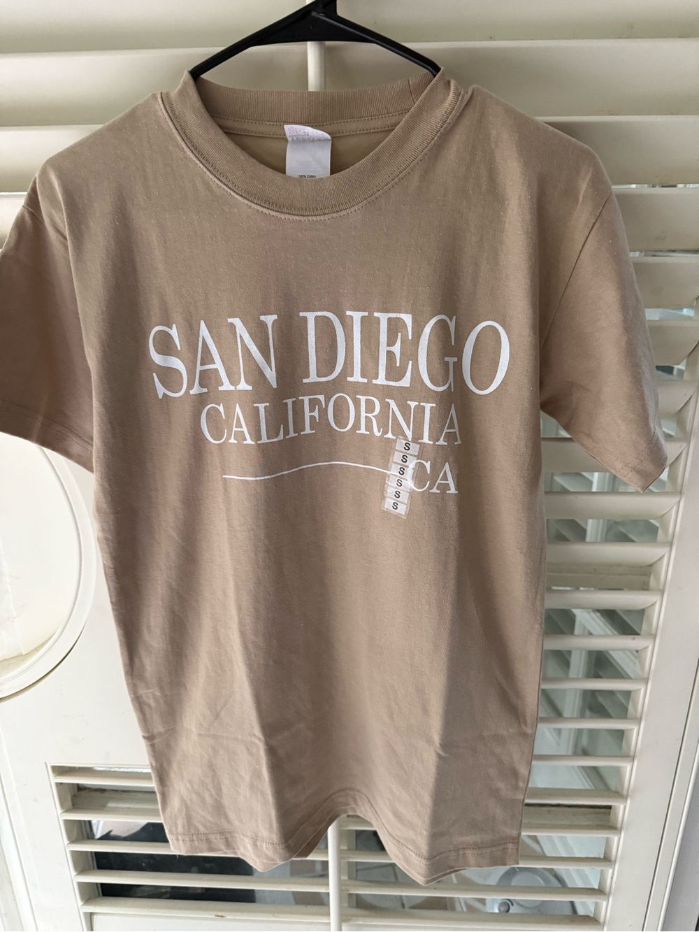 San Diego California Graphic Tee - Tan Short Sleeve